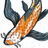 Illustration of a koi.