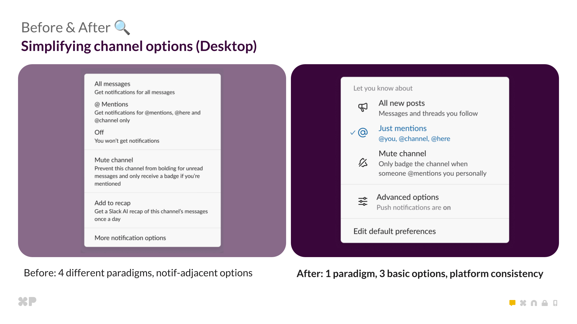 Before: four paradigms. After: one unified model with three options.