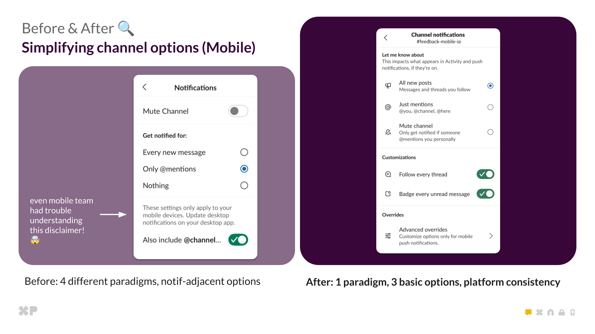 Mobile redesign: clearer settings and consistent cross-platform logic.